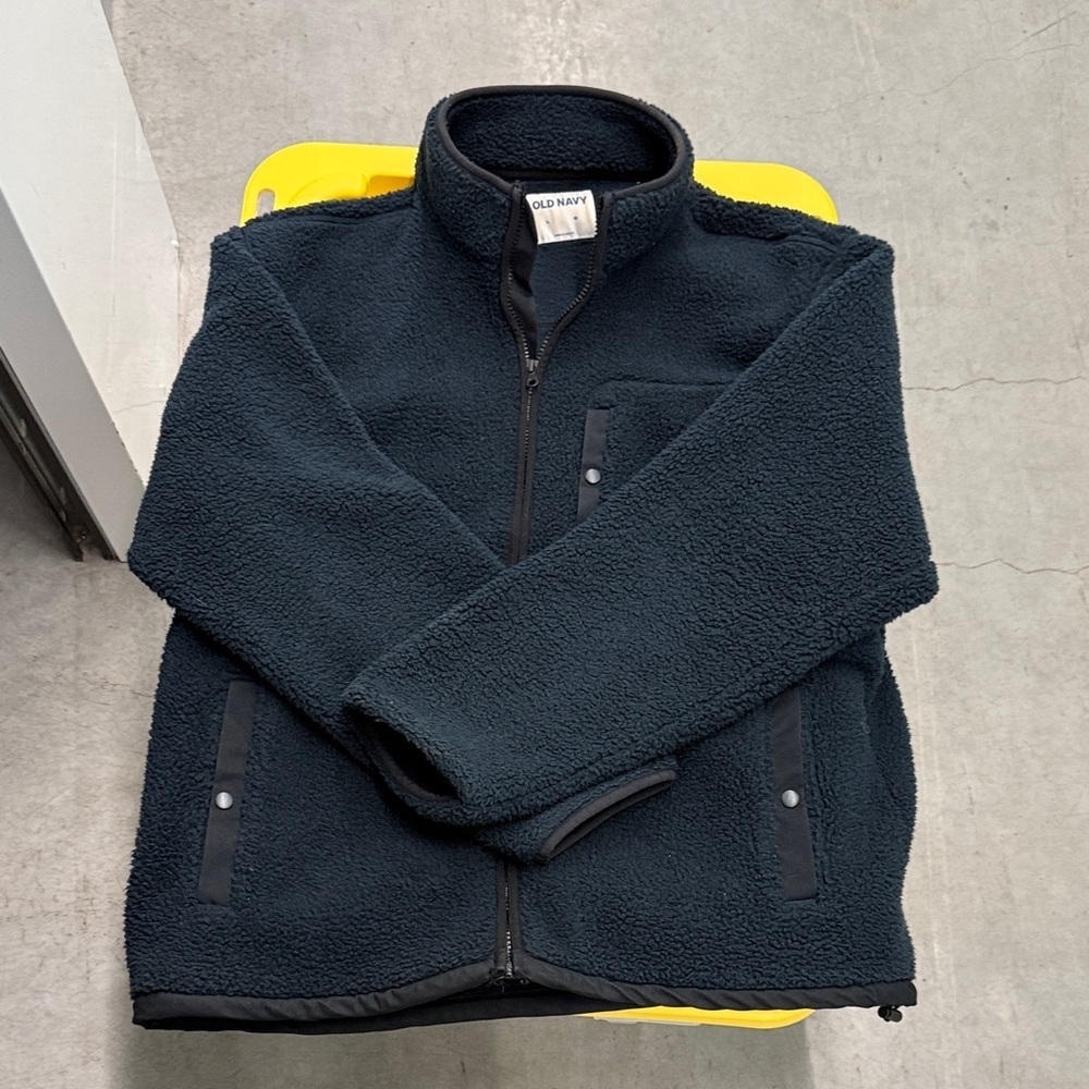 Old Navy Men's Dark Fleece Jacket, Vintage
